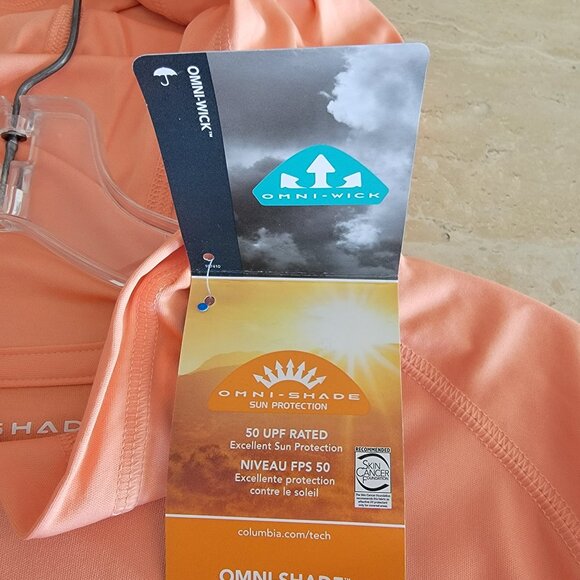 Columbia Omni Shade Hooded Long Sleeve Shirt NWT - Picture 4 of 4